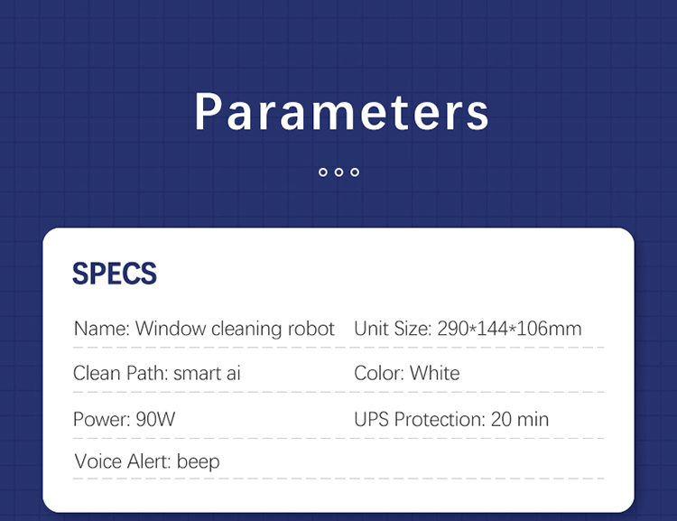 W11 Smart Cleaning Robot Glass